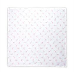 Lorelli Scutec Pled Lorelli Muselina 80 x 80 Cm Floral Roz (1034009 2303)