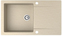 NERO Gránit Mosogató NERO Gold + Szifon (bézs)