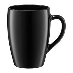 Ambition Elegáns Fekete Üveg Bögre - 380 ml