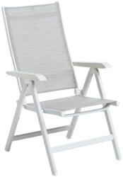 Kettler BASIC PLUS alumínium dönthető kerti szék - fehér / világosszürke