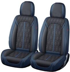 Carguard Prémium autótakarók 5 személyesre Deluxe perforált ecobőr - sötétkék - fekete