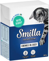 Smilla 6x380g Smilla falatkák aszpikban nyúl nedves macskatáp