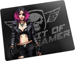 Spirit Of Gamer Egérpad - Phantom (420 x 330 x 4mm; varrott szélek; üveg felület; fekete) SOG-PAD03VER (SOG-PAD03VER)