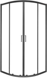 Kerra Aruba 80 fekete íves zuhanykabin tálca nélkül (ARUBA-80-BL-SOLO) - homelux