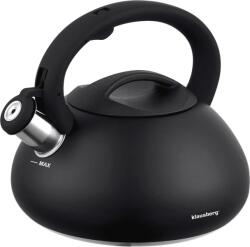 Klausberg Teáskanna, Sípszóval - Fekete - 2.7L KB-7368 (KB-7369) (KB-7369)