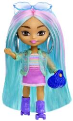 Barbie Papusa Barbie Extra Mini Minis cu par si accesorii, 8 cm, HLN45 Papusa