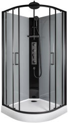 Kerra Wega Black 90x90 hidromasszázs zuhanykabin (WEGA-90-BL) - geminiduo