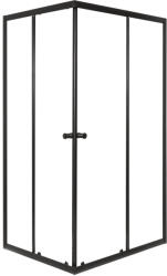 Kerra Olga SQ Element 80x90 fekete szögletes zuhanykabin tálca nélkül (OLGA-80X90-BL-EL-SOLO) - geminiduo