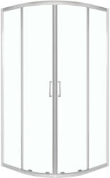 Kerra Aruba 90 króm íves zuhanykabin tálca nélkül (ARUBA-90-CHR-SOLO) - geminiduo