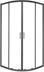 Kerra Aruba 90 fekete íves zuhanykabin tálca nélkül (ARUBA-90-BL-SOLO) - geminiduo
