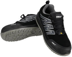 Dedra BH9P6V-44 Munkavédelmi cipő P6V fekete-szürke velúr, S1 44-es (BH9P6V-44)