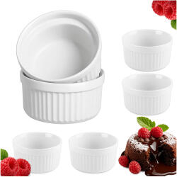 Ruhhy Forme de copt din ceramică Ruhhy, set de 6, Albe (00025705)