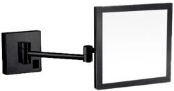 AREZZO design design LED kozmetikai tükör szögletes, 5x nagyítással, fekete AR-QL5020B (AR-QL5020B)