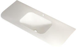 AREZZO design design SIERRA 120 cm-es beépíthető solid surface mosdó, fehér AR-1415120W (AR-1415120W)