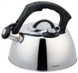 Klausberg Teáskanna, Sípszóval, Hőmérővel, Inox, 3L KB-7370