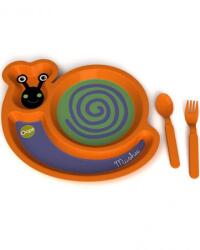 Oops Комплект за хранене Oops - Охлюв, 3 части (OP4000513) - kindermarket