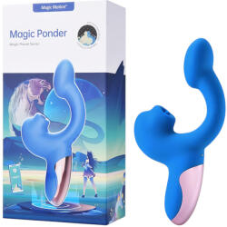 Magic Motion Magic Ponder - 2in1 csiklókaros vibrátor (kék) - vagyaim