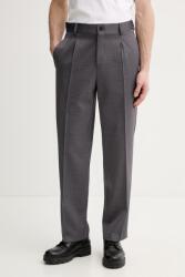 HUGO BOSS gyapjú nadrág Flips251X - szürke 52