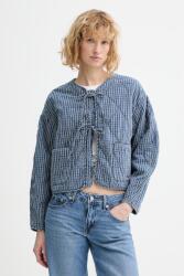 Levi's pamut kabát RUE LINER JACKET - kék XS