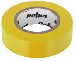 Rebel TOOLS REBEL szigetelőszalag (0, 13 mm x 19 mm x 18, 30 m) sárga