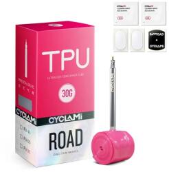 Cyclami 30G 622 x 18-32 országúti TPU belső gumi, FV65 (65 mm hosszú presta szeleppel), pink