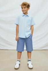 Mayoral gyerek rövidnadrág vászonkeverékből - kék 128