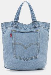Levi's pamut táska MINI BACK POCKET TOTE - kék Univerzális méret