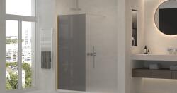 Erga Paris, Beépíthető zuhanykabin 150x200 cm, 8 mm-es szürke üveg, arany fényes profil, ERG-V02-PARIS-150x200-GR-GD (ERG-V02-PARIS-150X200-GR-GD)