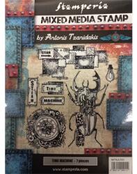 STAMPERIA Pecsételő készlet gumi 15x20cm, vegyes steampunk szarvasbogár (WTKAT01)