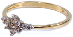 Ékszershop Bicolor virág arany gyűrű (1309597)