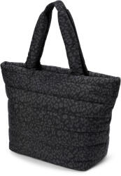 Tchibo - Női steppelt shopper táska, leopárdmintás, fekete