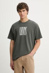Levi's pamut póló VINTAGE FIT GRAPHIC - zöld L