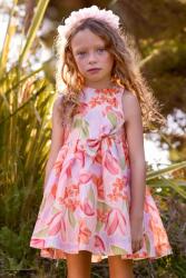 Mayoral gyerek vászonruha - rózsaszín 122