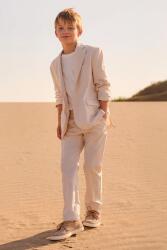 MAYORAL gyerek nadrág vászonkeverékből - bézs 140 - answear - 17 190 Ft