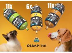 OLIMP Paté 200g MIX BOX marhamáj , kacsa+zöldség, csirke+máj, 28db/karton - kutyazoo