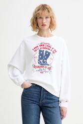 Levi's pamut melegítőfelső GRAPHIC HERITAGE CREW - fehér S