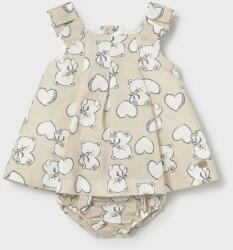 Mayoral Newborn vászonkeverék babaruha - bézs 80