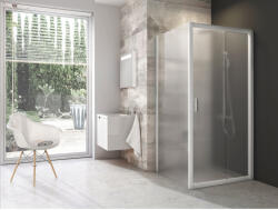 RAVAK Blix BLDP2+BLPS 100x80 zuhanykabin fehér+grape (GMSZETT038) - groszmann