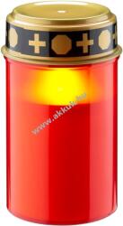 Goobay No Name LED sírgyertya piros 3D kanóccal melegfehér 2x AA elem