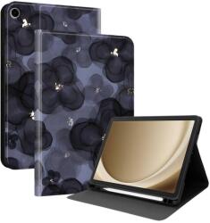  ART Husă tip carte pentru Samsung Galaxy Tab A9+ / Galaxy Tab A11+ INK BLUE FLOWER