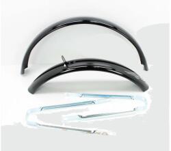  Fém sárvédő készlet, átmérő 440mm, szélesség 55mm, hosszúság tartókonzol 225mm, hátsó 650mm, első 460mm, fekete színű, mopedhez és mokickhoz Diverse / Import Vázak, idomok, kiegészítők Idomok, burkola