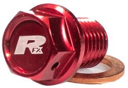RFX mágneses leeresztő csavar [M12x12mm x 1.50 - Piros] RFX Motor alkatrészek Olajfilterek, olajpumpák