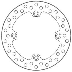 Moto Master Vintage hátsó féktárcsa CR 125 / 250 / 500 1989 - 2001 Moto Master Futómű és fék alkatrészek Féktárcsák
