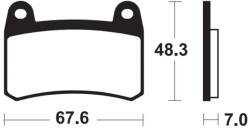 TECNIUM Street Performance Szintermetál Fékbetétek - MF433 TECNIUM Futómű és fék alkatrészek Fékbetétek (tárcsafék)