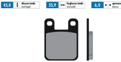 Polini szinterezett fékbetétek Derbi / Peugeot / Rieju Polini Futómű és fék alkatrészek Fékbetétek (tárcsafék)