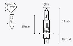 Vparts H1 izzók 12V 55W V PARTS Elektronika Világítások Izzók 12V-os izzók