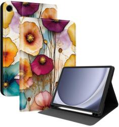  ART Husă tip carte pentru Samsung Galaxy Tab A9 / Galaxy Tab A11 COLORFUL FLOWERS