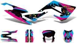 Motomotors Dekoráció / Matricakészlet fekete-rózsaszín-kék fényes Gilera RCR 50 2018-hez Motomotors Vázak, idomok, kiegészítők Idomok, burkolat elemek