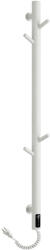 Cerano - Ramus elektromos törölközőszárító, kijelzővel - 160W - matt fehér - 1400x30 mm (CER-683551)
