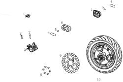 NIU Pro és Sport jobb hátsó tengelyvédő gördeszkához NIU Vázak, idomok, kiegészítők Idomok, burkolat elemek